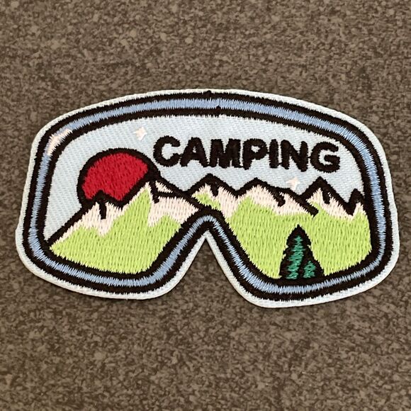 6 Assorted Adventure Hiking Camping Explore Outdoors Iron-On Embroidered Patches - Picture 12 of 13